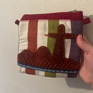 🌺Handmade in Brazil  “Christ the Redeemer” Pouch
